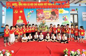 TRƯỜNG MẦM NON KỲ LỢI TỔ CHỨC "VUI TẾT TRUNG THU" CHO CÁC BÉ