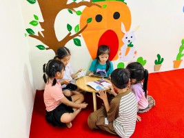 TRƯỜNG MẦM NON KỲ LỢI TỔ CHỨC NGÀY HỘI VĂN HÓA ĐỌC CHO BÉ