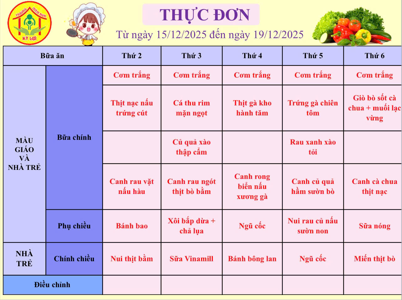 HÔM NAY BÉ ĂN GÌ?