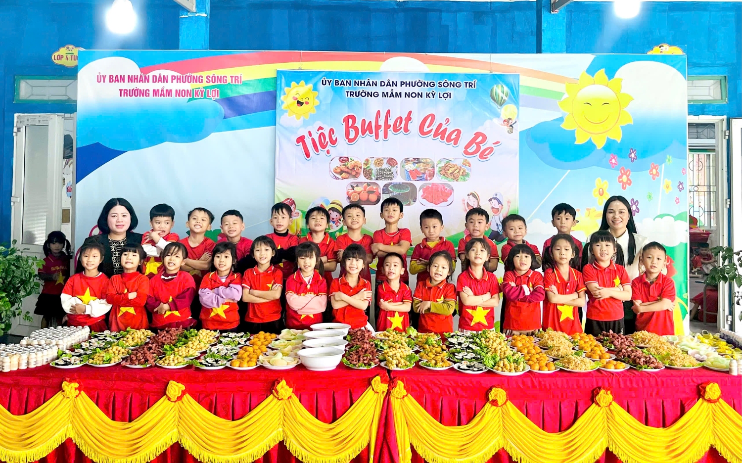 TRƯỜNG MẦM NON KỲ LỢI TỔ CHỨC TIỆC BUFFET CHÀO MỪNG 81 NĂM NGÀY THÀNH LẬP QUÂN ĐỘI NHÂN DÂN VIỆT NAM VÀ CHÀO MỪNG NĂM MỚI 2026